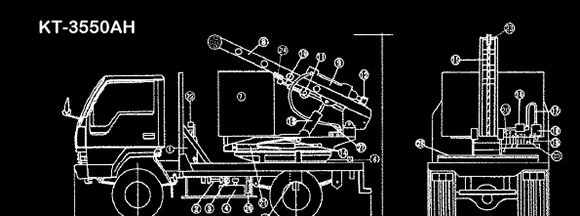 KT-3550AHトラックの図面